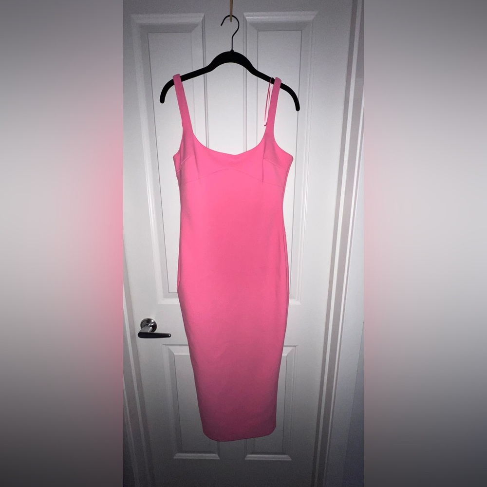 Zara Pink Sleeveless Midi Dress